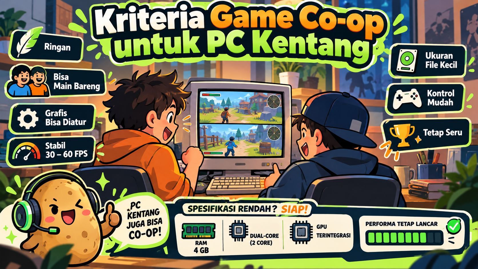 Kriteria Game Co-op untuk PC Kentang - games