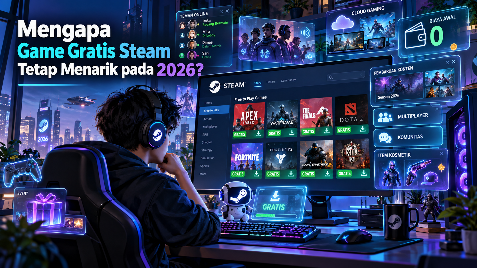 Mengapa Game Gratis Steam Tetap Menarik pada 2026? - steam