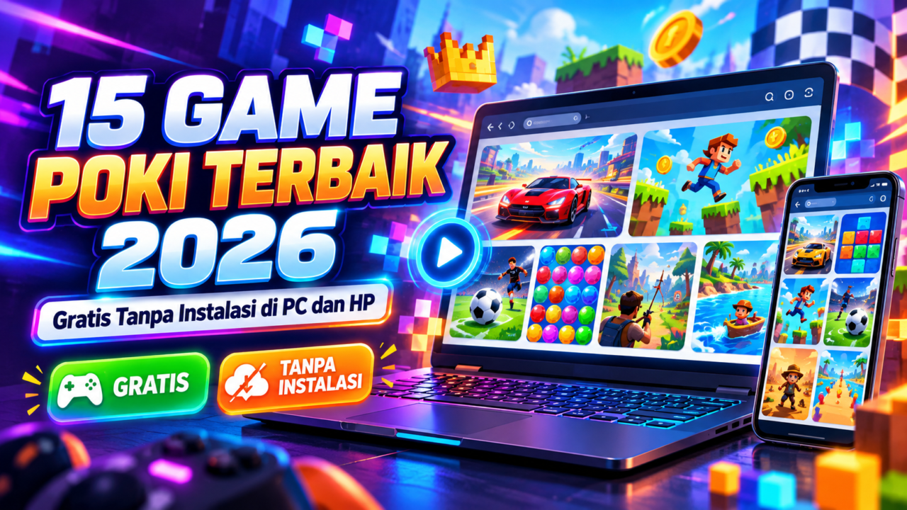 15 Game Poki Terbaik 2026, Gratis Tanpa Instalasi di PC dan HP